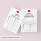 Ladies Night Icebreaker Game Finish The Phrase Printable