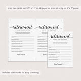 Retirement Party Icebreaker Game Finish The Sentence Printable