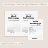 Retirement Finish The Sentence Game Printable