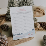 Winter Wonderland Party Game Finish The Phrase