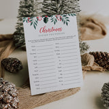 Greenery Christmas Party Games Bundle Printable