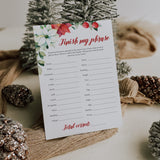 Christmas Finish My Phrase Printable