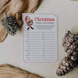 Printable Finish The Phrase Christmas Game