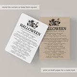 Printable Halloween Superstition Quiz with Answers