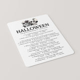 Printable Halloween Superstition Quiz with Answers