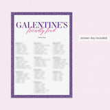 Galentines Friendly Feud Quiz with Answers Printable