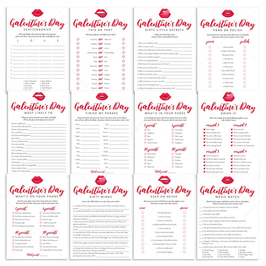 12 Galentine's Day Games for Adults Printable by LittleSizzle
