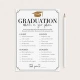 Gold Graduation Party Games Instant Download