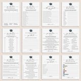 Modern Script Graduation Games Bundle Printable by LittleSizzle