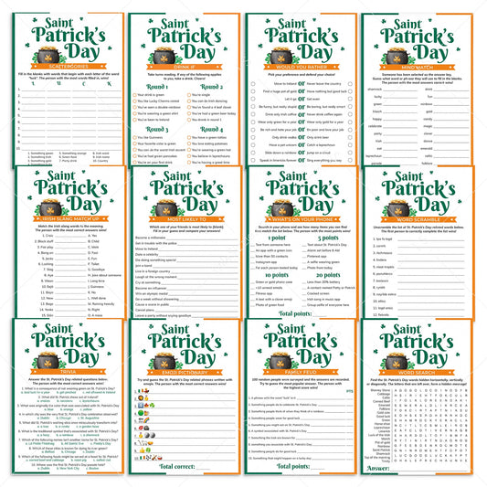 St Patricks Day Games for Adults Printable by LittleSizzle