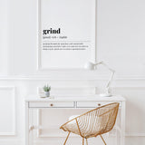 Grind Definition Print Instant Download