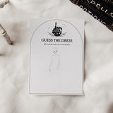 Goth Bridal Shower Activity Guess The Dress Printable