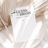 White Floral Guess The Wedding Dress Printable Game