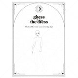 Moon and Stars Bridal Shower Activity Guess The Dress Printable by LittleSizzle