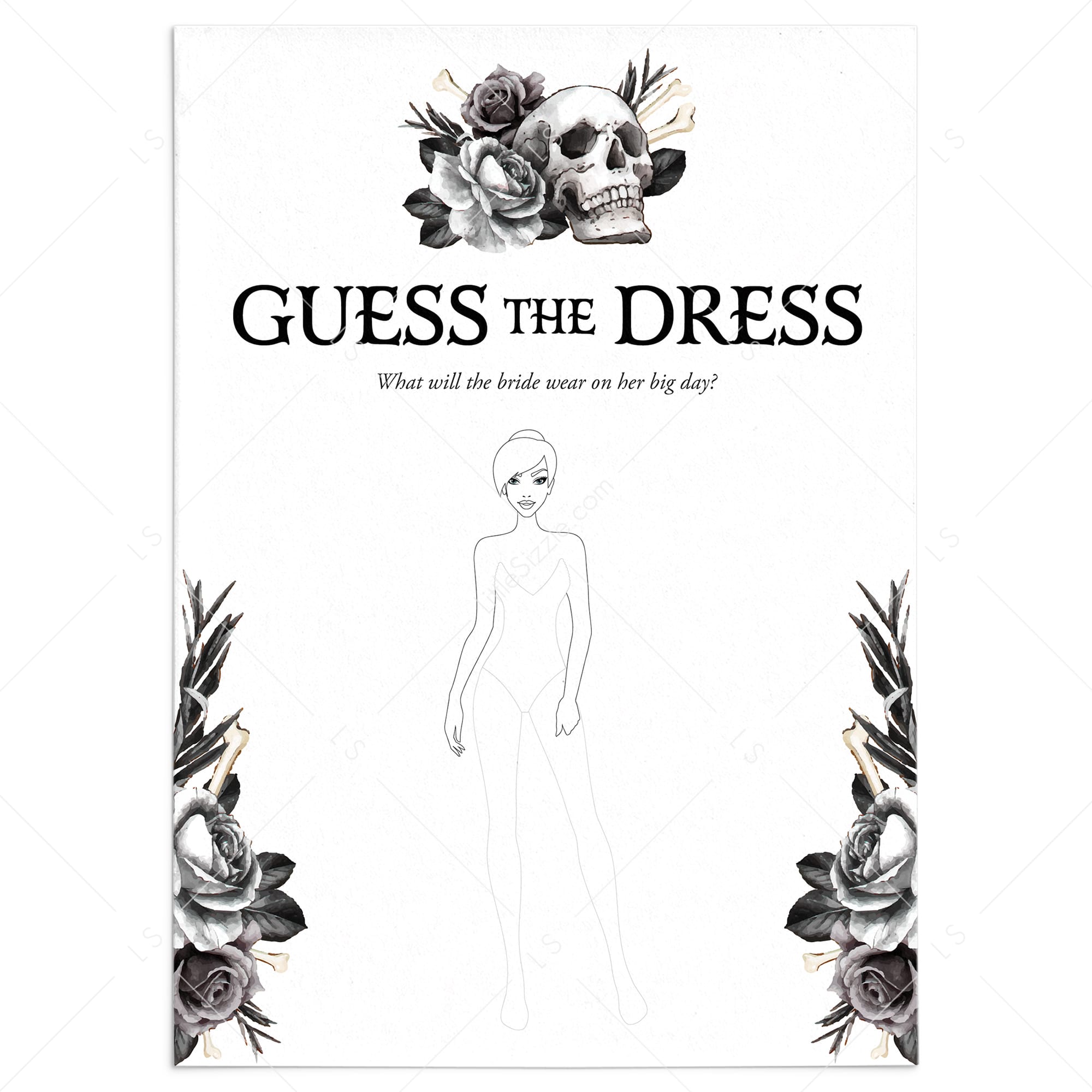 Bride or Die Bridal Shower Activity Guess The Dress by LittleSizzle