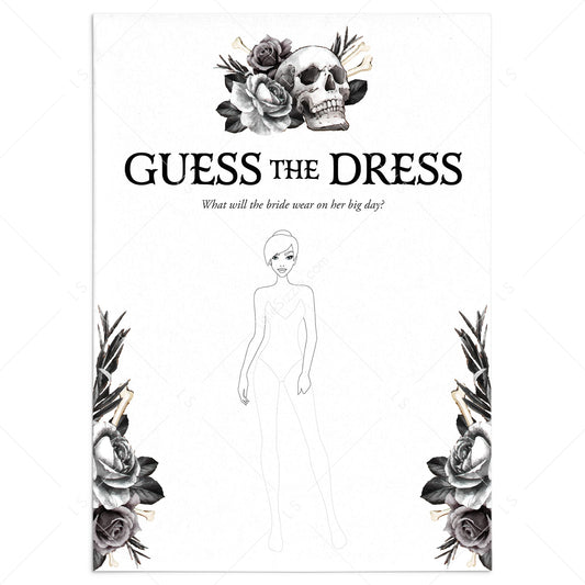 Bride or Die Bridal Shower Activity Guess The Dress by LittleSizzle