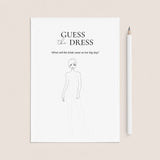 Guess The Wedding Dress Game Printable by LittleSizzle