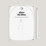 Moon and Stars Bridal Shower Activity Guess The Dress Printable by LittleSizzle