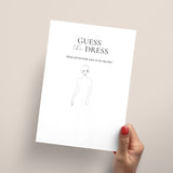 Guess The Wedding Dress Game Printable