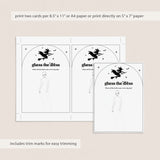 Witchy Bridal Shower Activity Guess The Dress Cards Printable