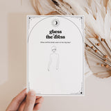 Moon and Stars Bridal Shower Activity Guess The Dress Printable