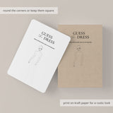 Guess The Wedding Dress Game Printable