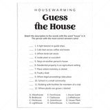 Printable Housewarming Game Guess The House by LittleSizzle