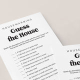 Printable Housewarming Game Guess The House