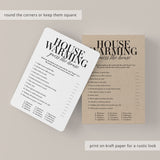 Simple Housewarming Party Game Printable