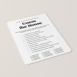 Printable Housewarming Game Guess The House
