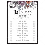 Printable Halloween This or That Questions by LittleSizzle