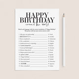 Happy Birthday Around The World with Answers Printable by LittleSizzle