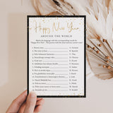 Happy New Year Around The World Game with Answers Printable