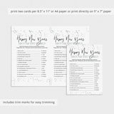 Happy New Year Language Game With Answer Key Printable