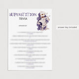 Superstition Quiz Questions and Answers for Halloween Party Printable