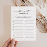 Printable Retirement Hobbies A-Z Race Game