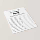 Housewarming House Hunt Printable