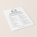 Modern Minimal Housewarming Party Games Printable