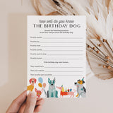 How Well Do You Know The Birthday Dog Game Printable