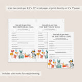 How Well Do You Know The Birthday Dog Game Printable