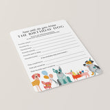 How Well Do You Know The Birthday Dog Game Printable