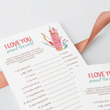 I Love You Around The World With Answer Key Printable