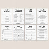 Icebreaker Games Printable Conversation Starters by LittleSizzle