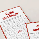 Christmas Jingle and Mingle Bingo Printable
