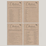 4 Kraft Christmas Games for Family Printable by LittleSizzle
