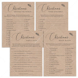 4 Kraft Christmas Games for Family Printable by LittleSizzle