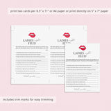 Ladies Night Feud Questions and Answers Printable