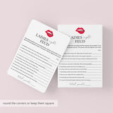 Ladies Night Feud Questions and Answers Printable