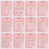 Girls Night Games Printable Wavy Border by LittleSizzle