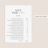 Printable Conversation Cards Get To Know You Games